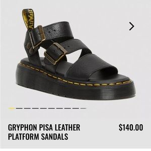 Platform dr marten sandals. They are heavy like any other drs